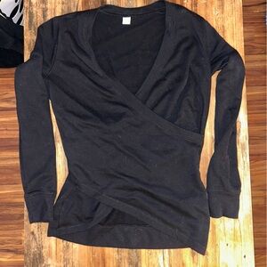 Old Navy Black Wrap Sweatshirt